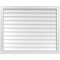 Ekena Millwork Vertical Surface Mount PVC Gable Vent w/ 2"W x 2"H , Brickmould Sill Frame, 42"W x 34"H GVPVE42X3403SN - alternate 1